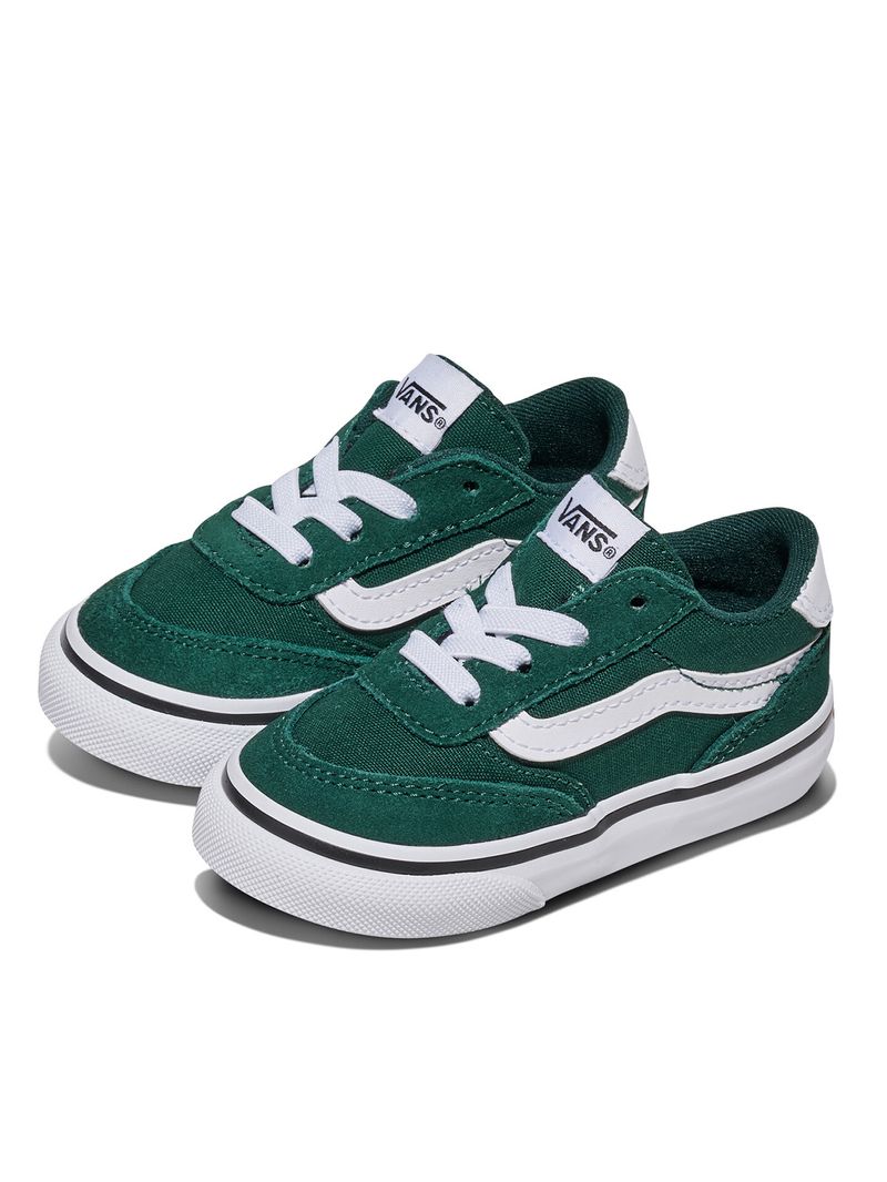 Zapatilla Niño Brooklyn Slip-On Verde Vans