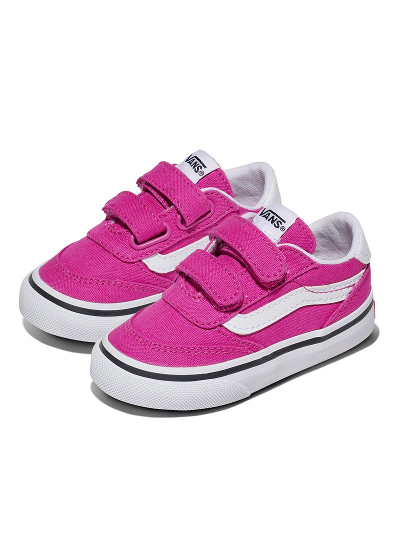 Zapatilla Niño Brooklyn Velcro Rosado Vans