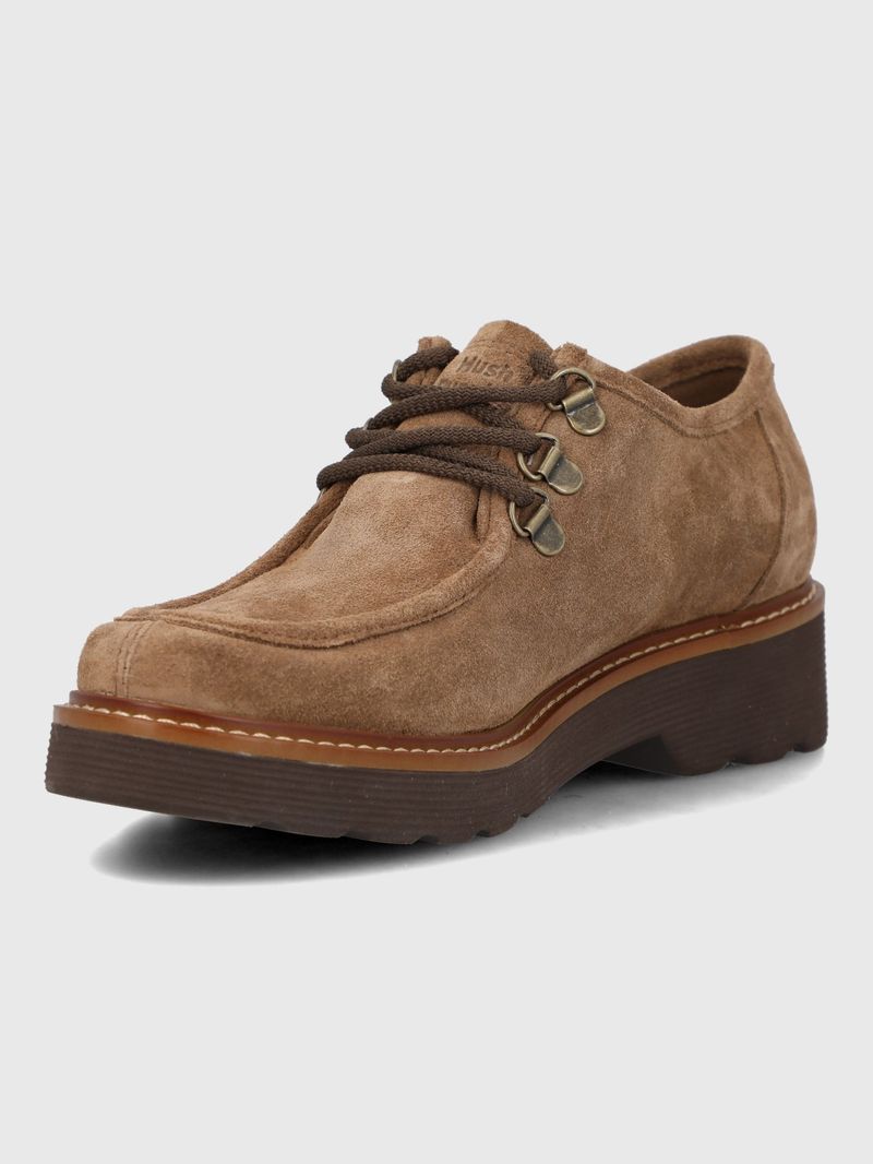 Zapato Cuero Mujer Renovo Café