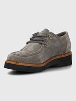 Zapato Cuero Mujer Renovo Gris