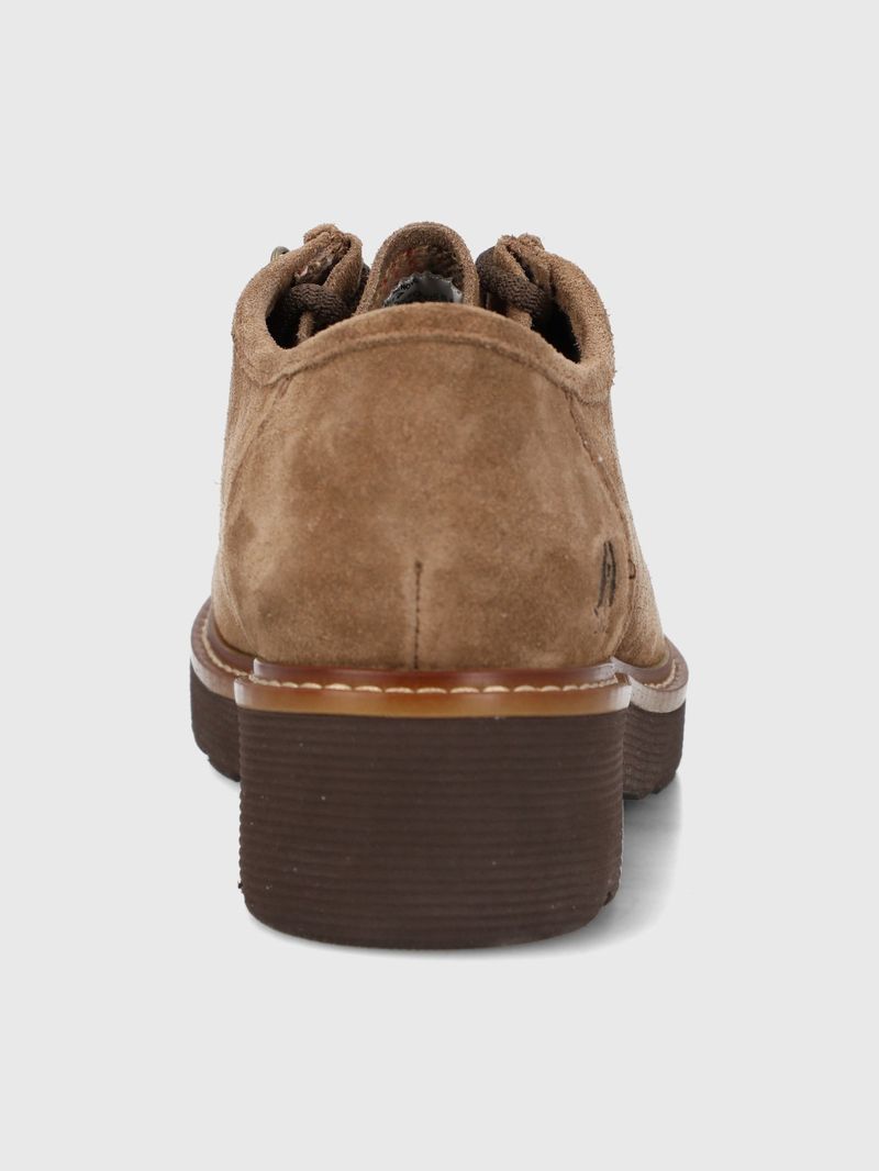 Zapato Cuero Mujer Renovo Café