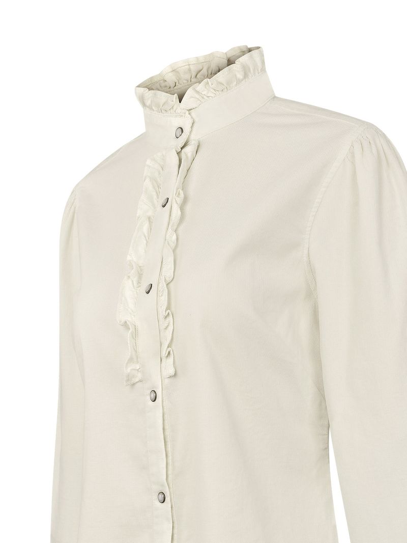Blusa Algodón Orgánico Mujer Borage Blanco Rockford