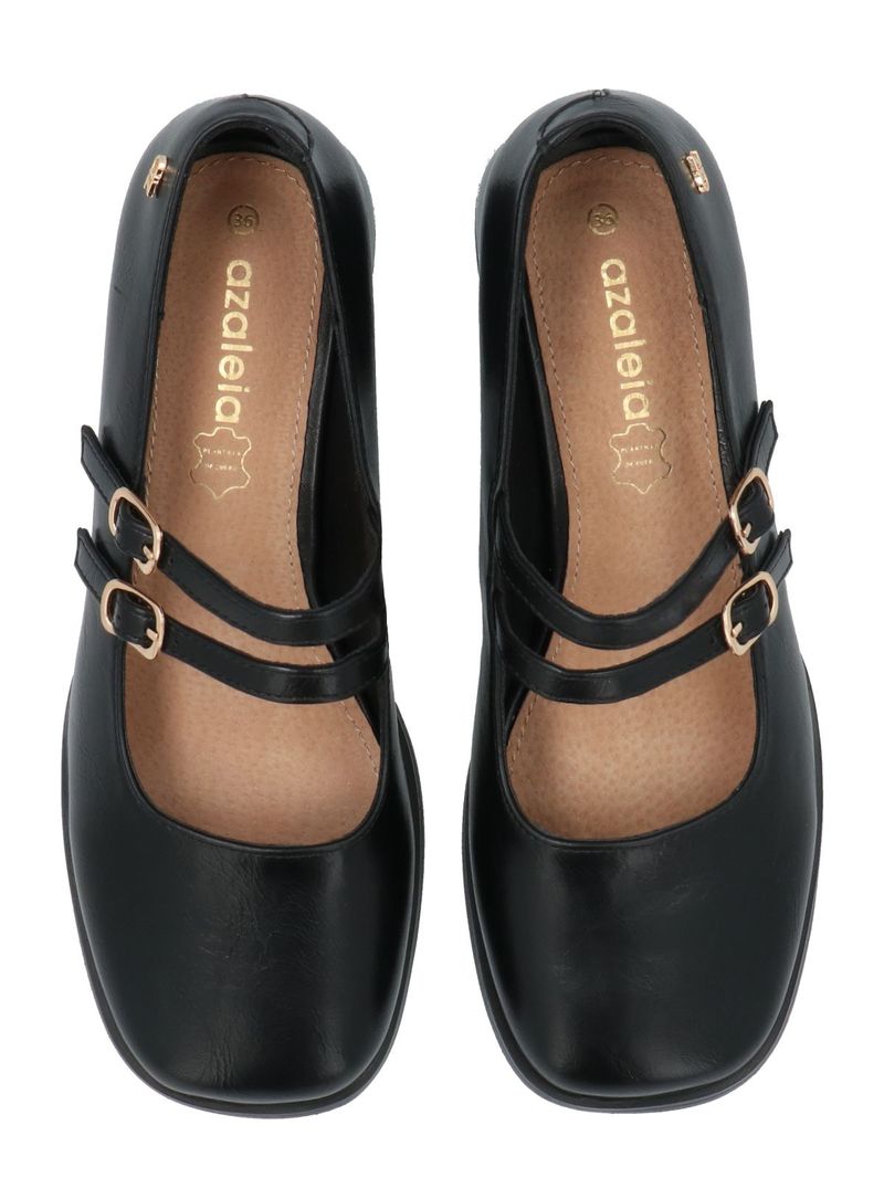 Zapato Mujer Rosa Negro Azaleia