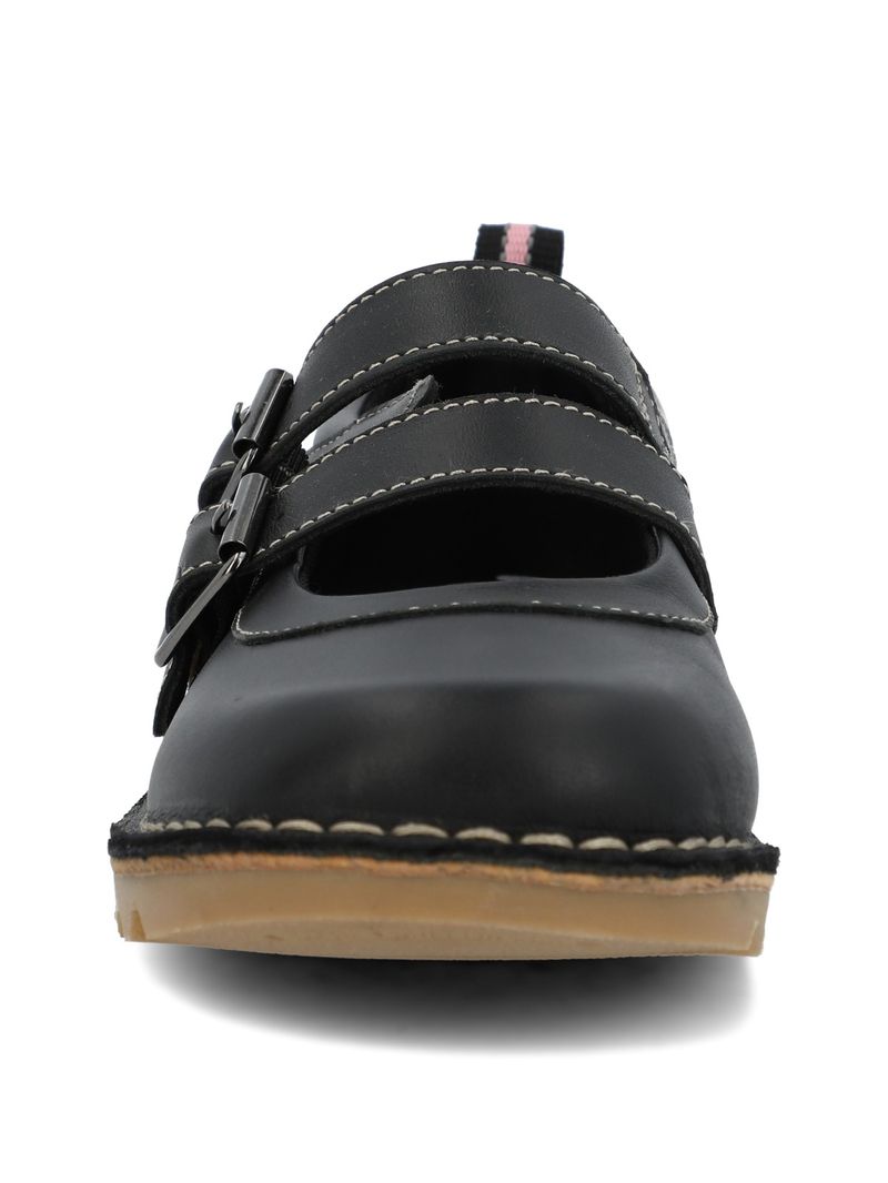 Guillermina Escolar Cuero Niña Spring Buckle