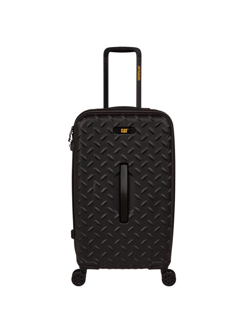 Maleta Mediana Industrial Plate Trunk Negro Cat