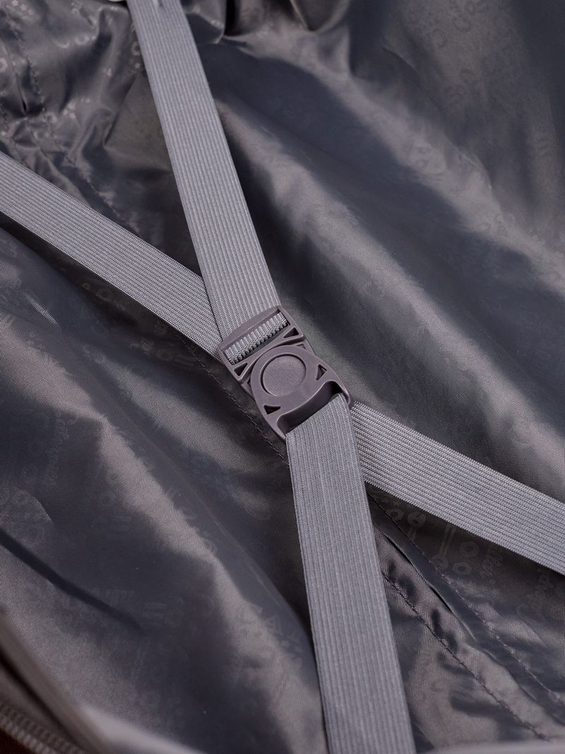 Maleta Mediana Industrial Plate Trunk Negro Cat