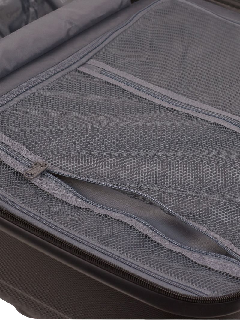 Maleta Mediana Industrial Plate Trunk Negro Cat