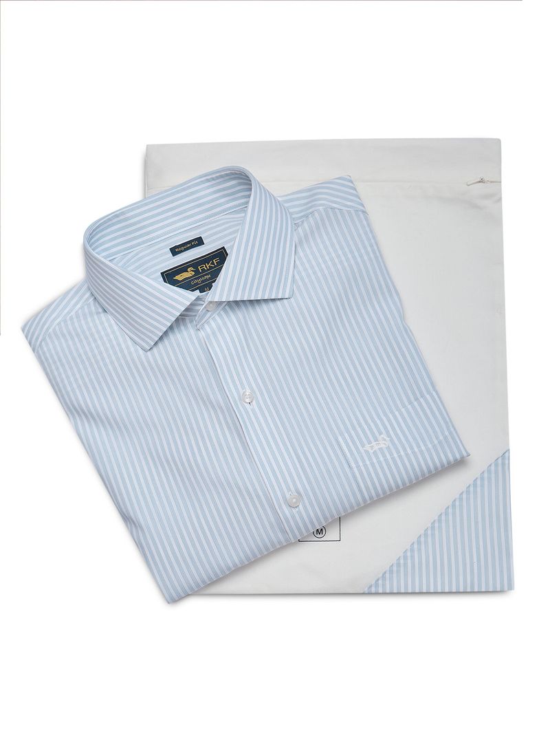 Camisa Algodón Hombre WF PC Azul Rockford