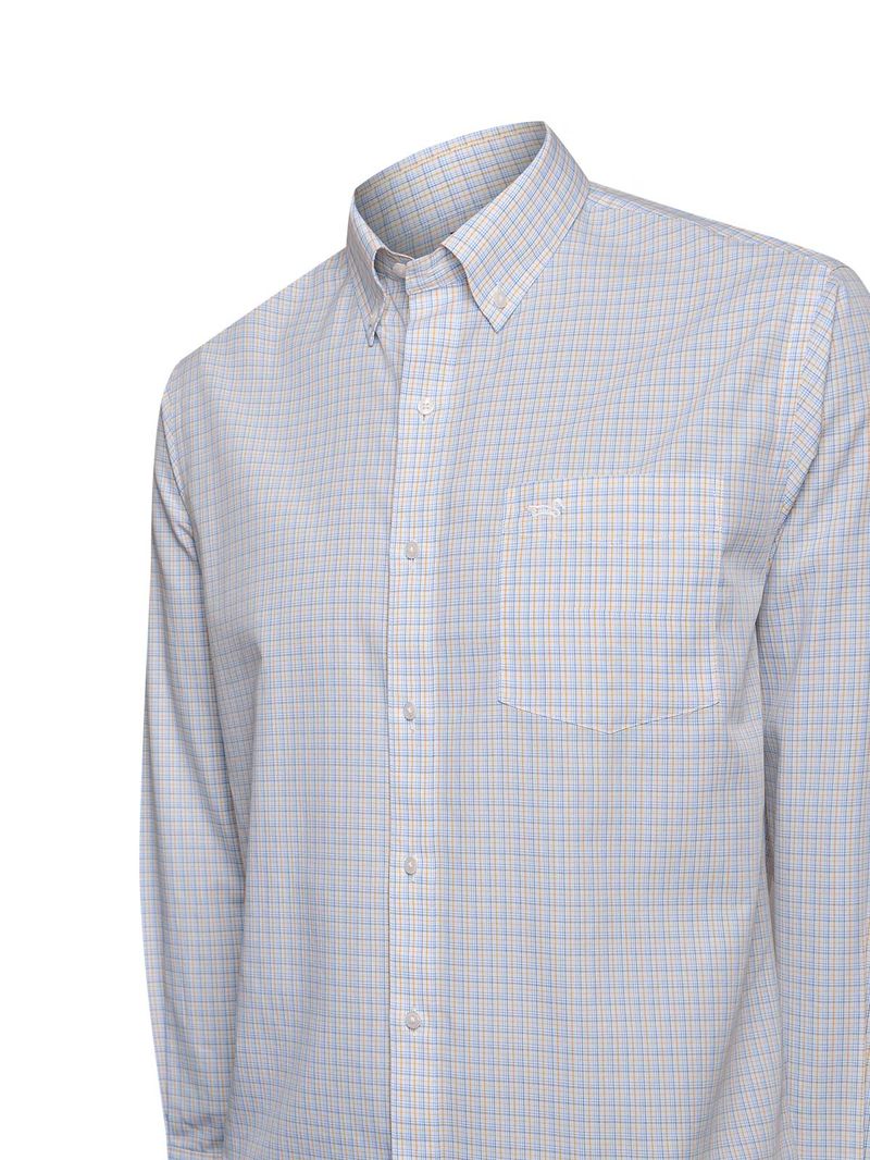 Camisa Algodón Hombre WF PB Café Rockford