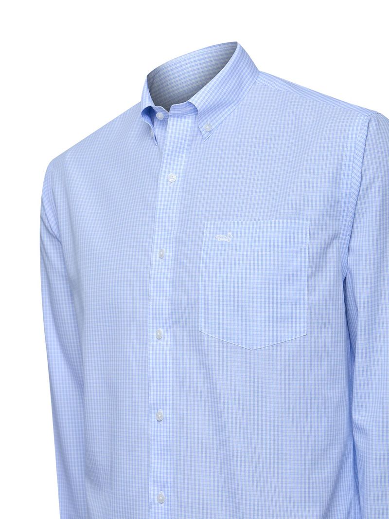 Camisa Algodón Hombre WF PB Café Rockford