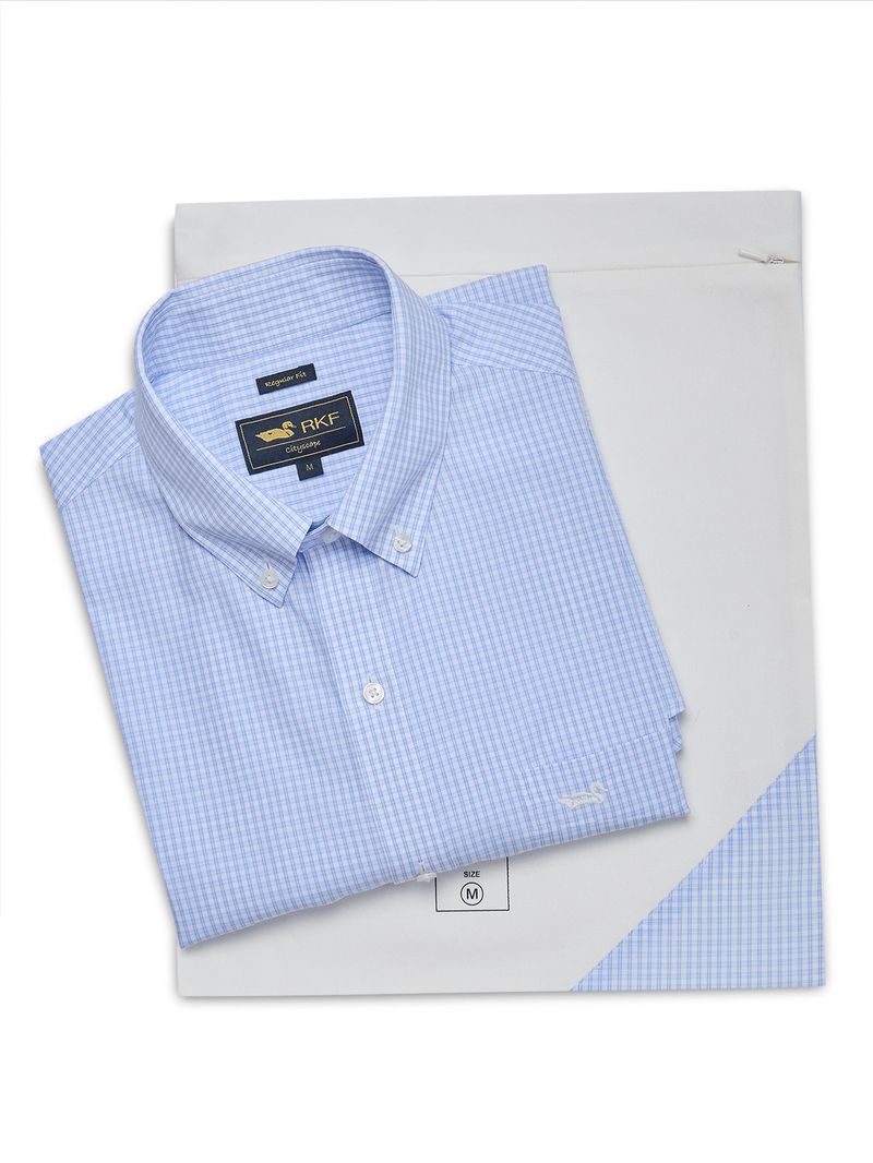 Camisa Algodón Hombre WF PB Café Rockford