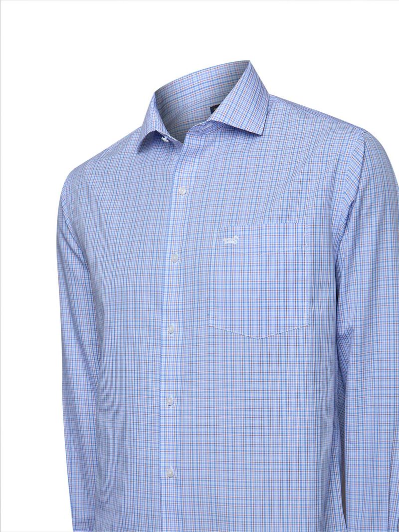 Camisa Algodón Hombre WF PC Azul Rockford