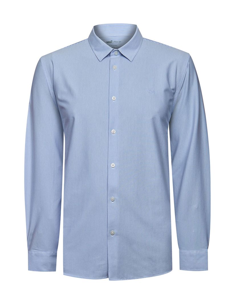Camisa Algodón Hombre Rove Azul Rockford