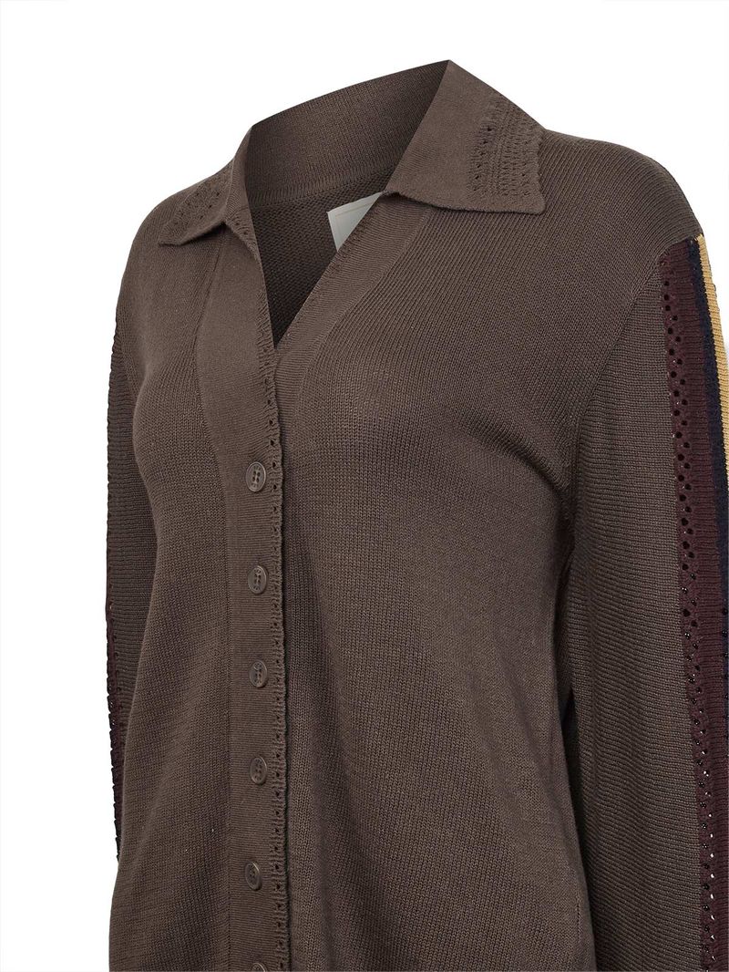 Sweater Algodón Orgánico Mujer Angelonia Café Rockford