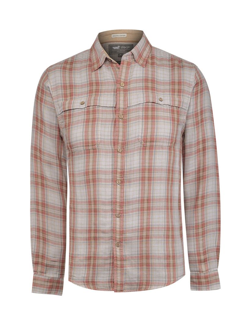 Camisa Algodón Orgánico Hombre Bradford Café Rockford