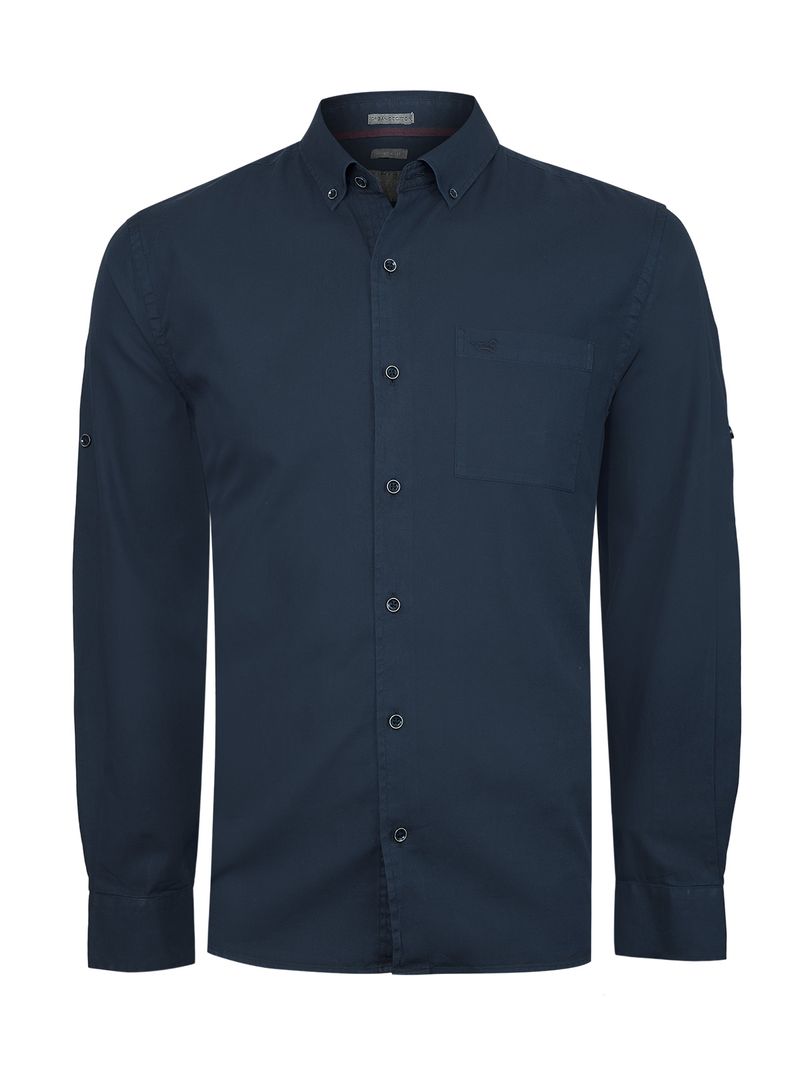 Camisa Algodón Orgánico Hombre Leeds Café Rockford