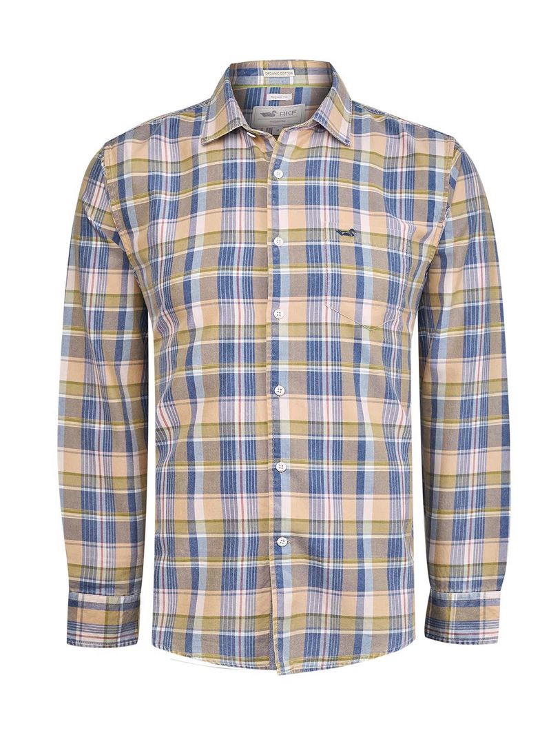 Camisa Algodón Orgánico Hombre Arbed Café Rockford