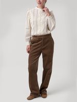 Blusa Algodón Orgánico Mujer Hibiscus Blanco Rockford