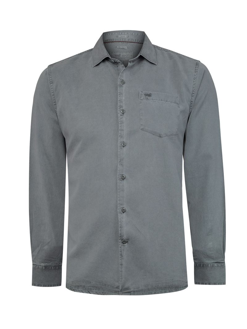 Camisa Tencel Hombre Tencel Azul Rockford