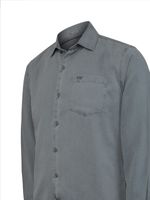Camisa Tencel Hombre Tencel Azul Rockford