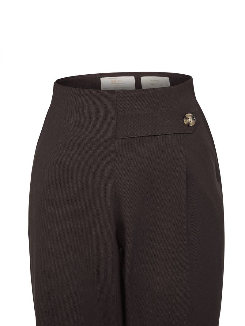 Pantalón Poliéster Reciclado Mujer Hornacal Café Rockford