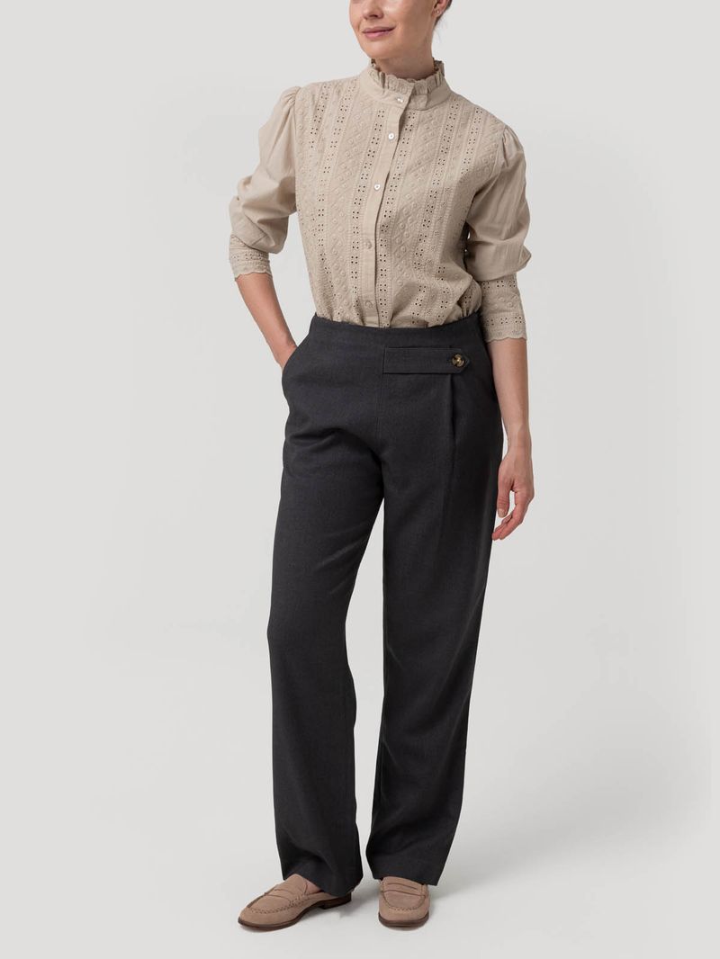 Pantalón Poliéster Reciclado Mujer Hornacal Gris Rockford