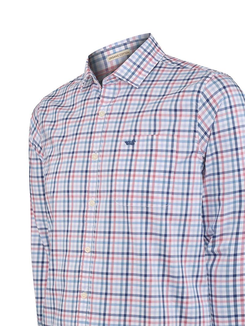 Camisa Algodón Orgánico Hombre Mild Azul Rockford