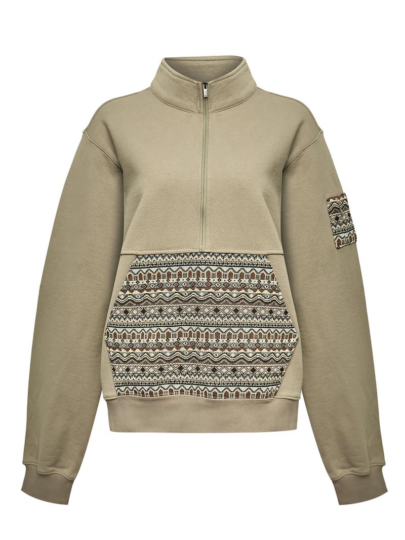 Polerón Algodón Orgánico Mujer Lika Café Rockford