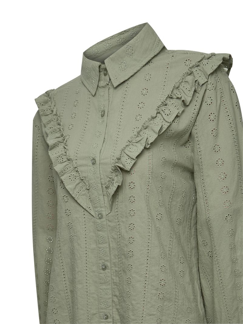 Blusa Algodón Orgánico Mujer Margat Verde Rockford