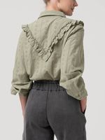 Blusa Algodón Orgánico Mujer Margat Verde Rockford