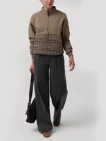 Polerón Algodón Orgánico Mujer Lika Café Rockford