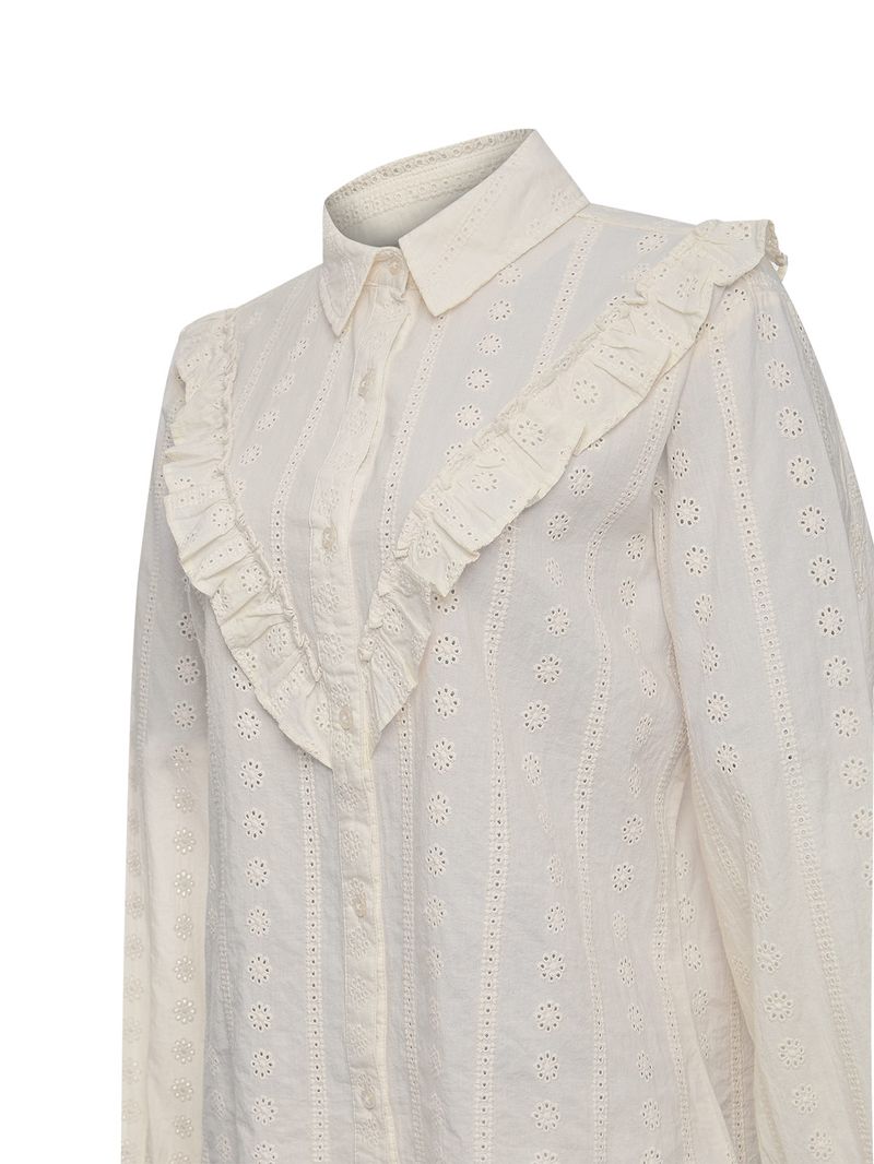 Blusa Algodón Orgánico Mujer Margat Blanco Rockford