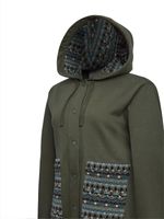 Polerón Algodón Orgánico Mujer Horizon Verde Rockford