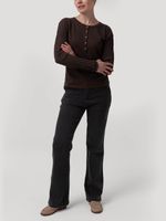 Polera Algodón/Poliéster Mujer Olmo Café Rockford