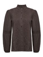 Blusa Algodón Orgánico Mujer Camelia Café Rockford