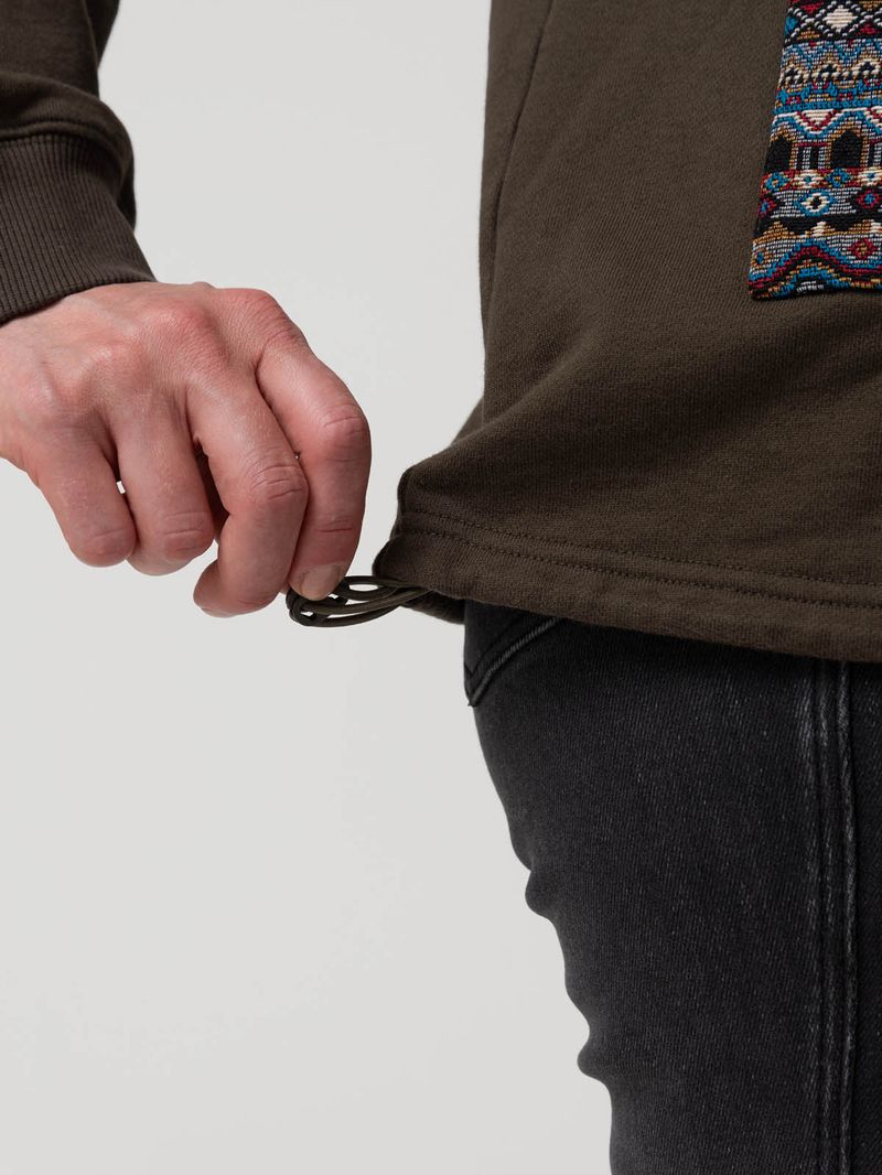 Polerón Algodón Orgánico Mujer Horizon Verde Rockford