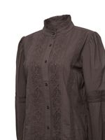 Blusa Algodón Orgánico Mujer Camelia Café Rockford