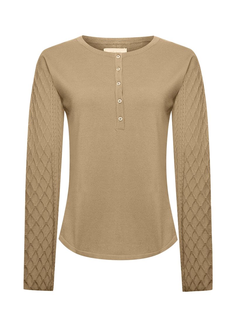 Polera Algodón Mujer Olmo Café Rockford