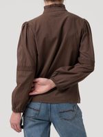 Blusa Algodón Orgánico Mujer Camelia Café Rockford