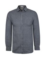 Camisa Lino Orgánico Hombre Linen Café Rockford