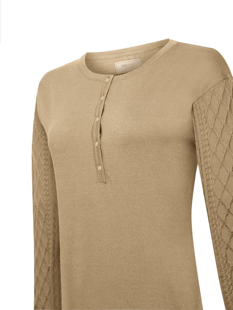 Polera Algodón Mujer Olmo Café Rockford