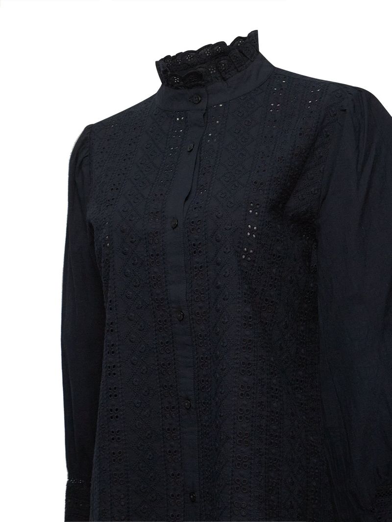 Blusa Algodón Orgánico Mujer Petunia Azul Rockford