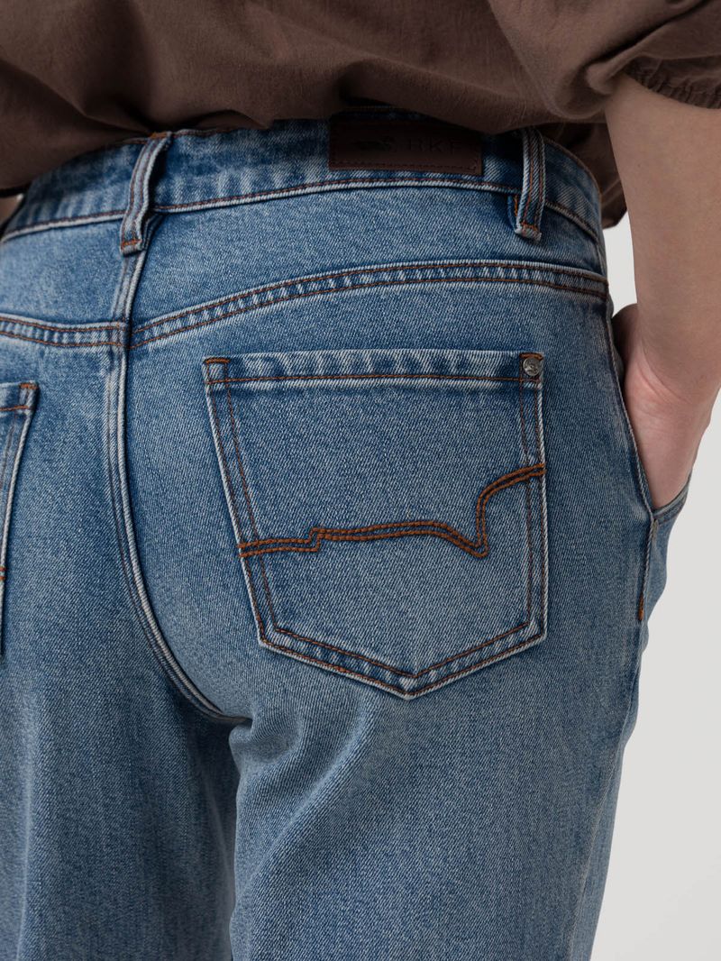 Jeans Algodón Reciclado Mujer Moon Azul Rockford