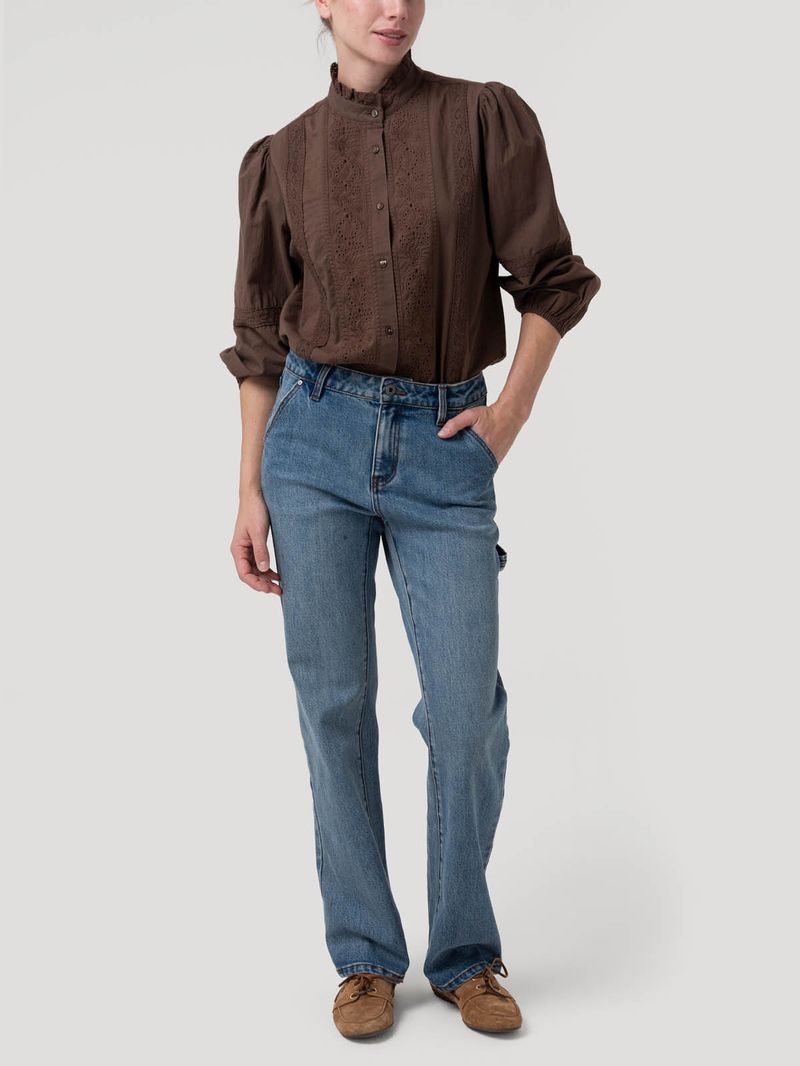 Jeans Algodón Reciclado Mujer Moon Azul Rockford