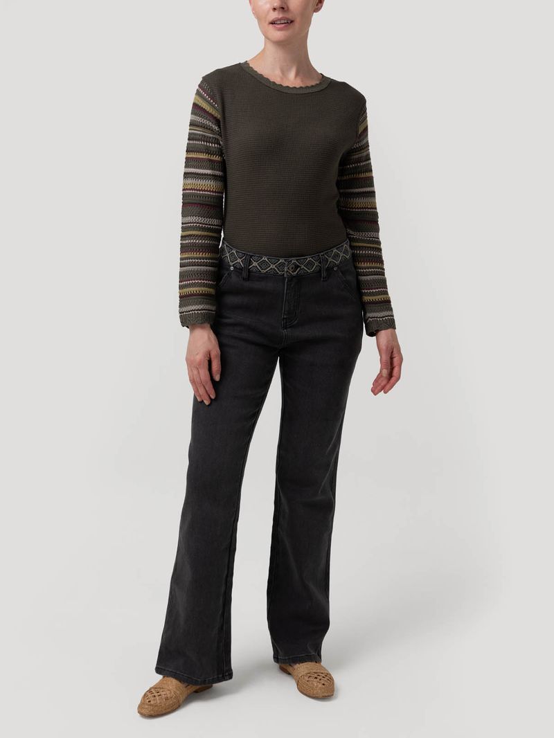 Jeans Algodón Mujer Eclipse Gris Rockford