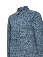 Blusa Algodón Mujer Genario Azul Rockford