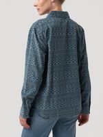 Blusa Algodón Mujer Genario Azul Rockford