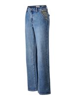 Jeans Algodón Mujer Fitz Azul Rockford