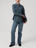 Blusa Algodón Mujer Genario Azul Rockford