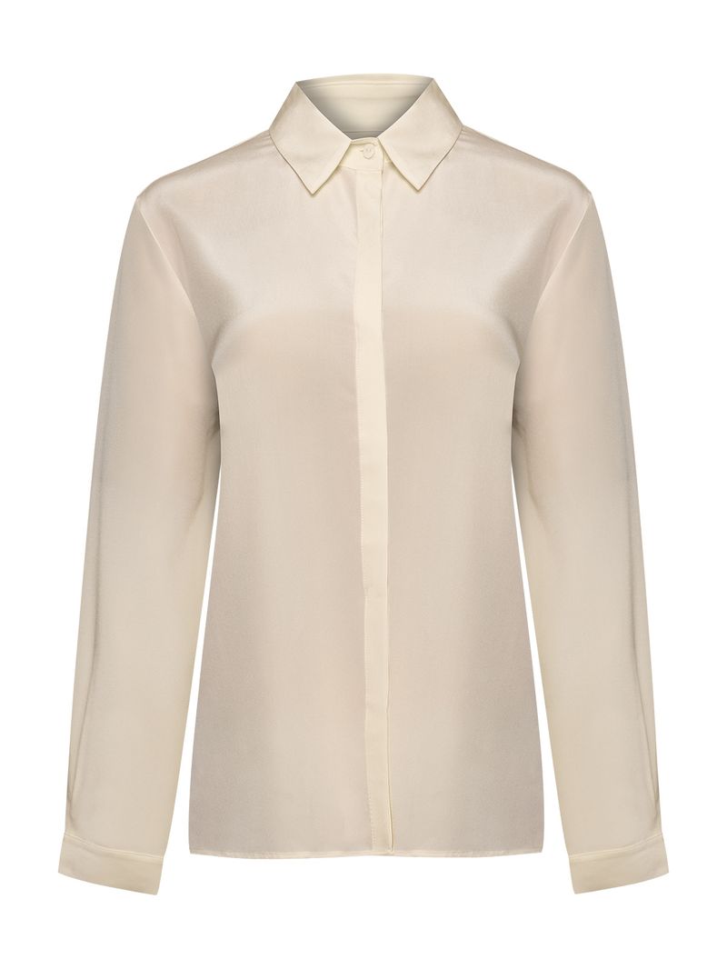 Blusa Seda Mujer Rose Blanco Rockford